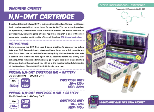 N,N -DMT CARTRIDGE